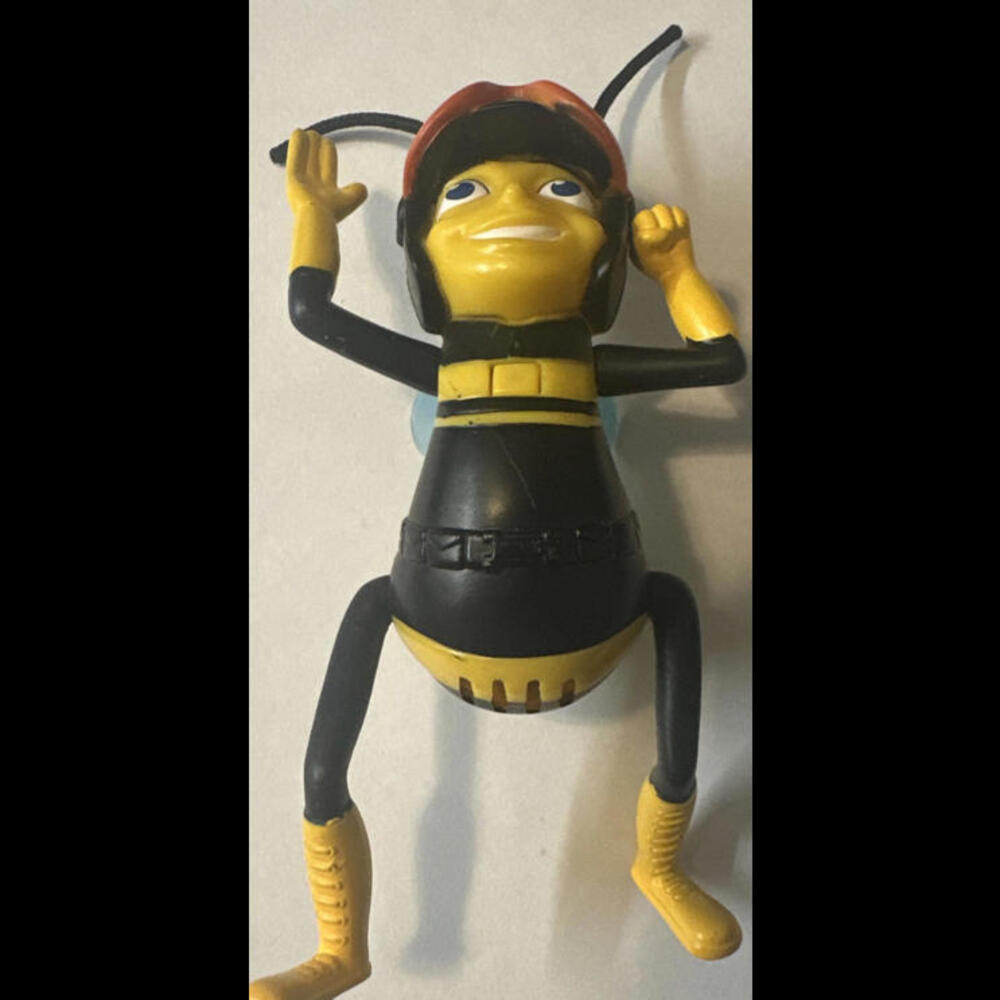 2002 Bee Movie Pollen Jack Barry McDonald Action Figure Toy Wings Helmet